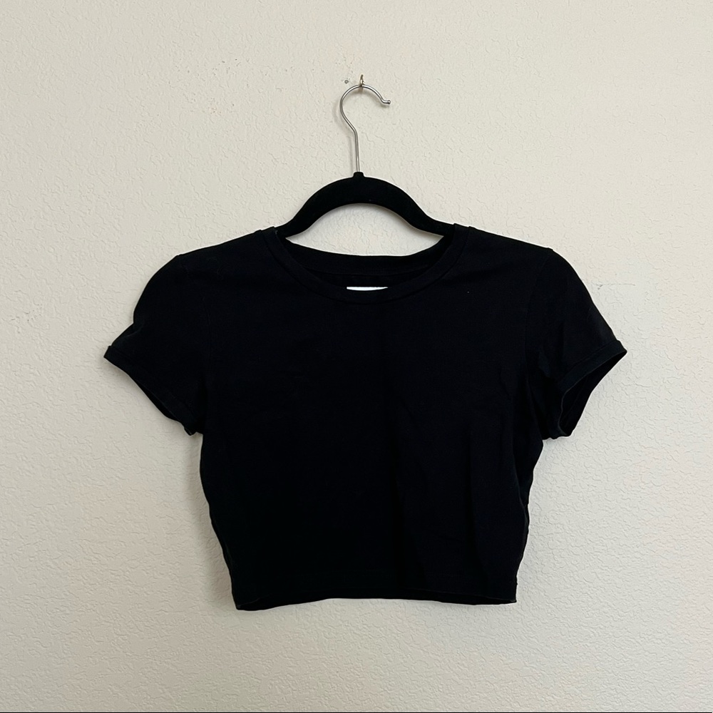 TNA cropped short sleeve top